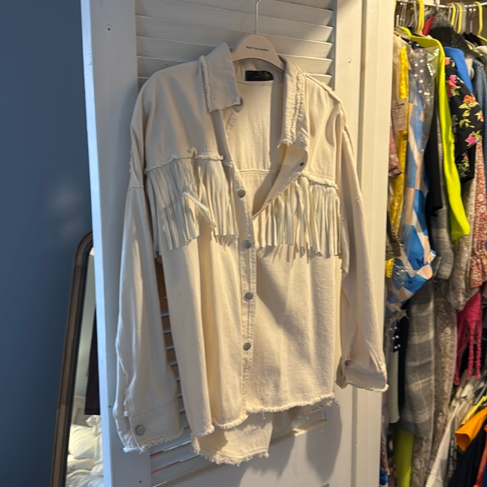 Wade Voss Fringe Shacket
